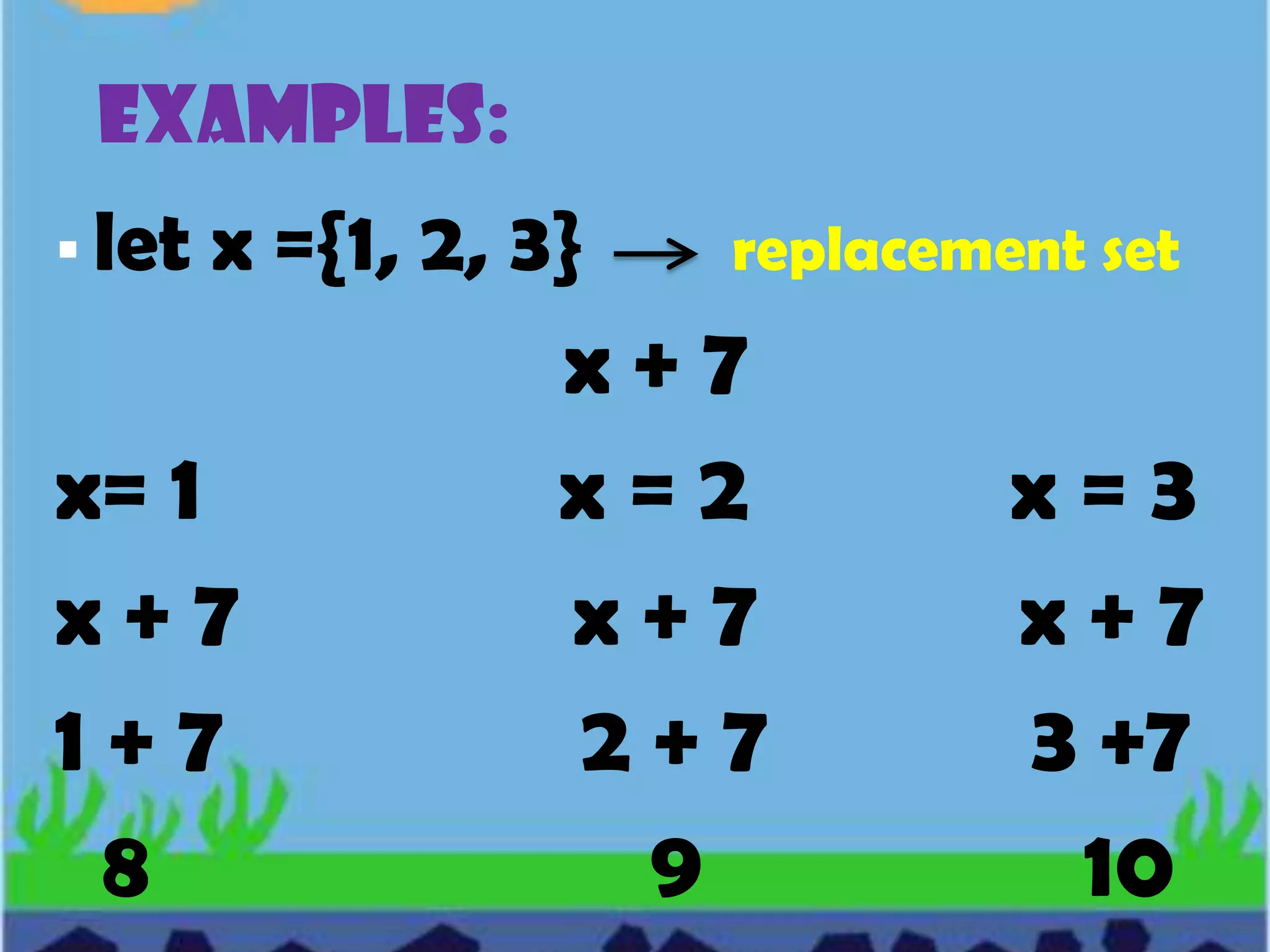 = 3. 141592654…SYMBOLS OF GROUPINGParentheses:                              (  )Brackets:                                    [  ]Braces:                                         {  }Bar or fraction bar:               ____