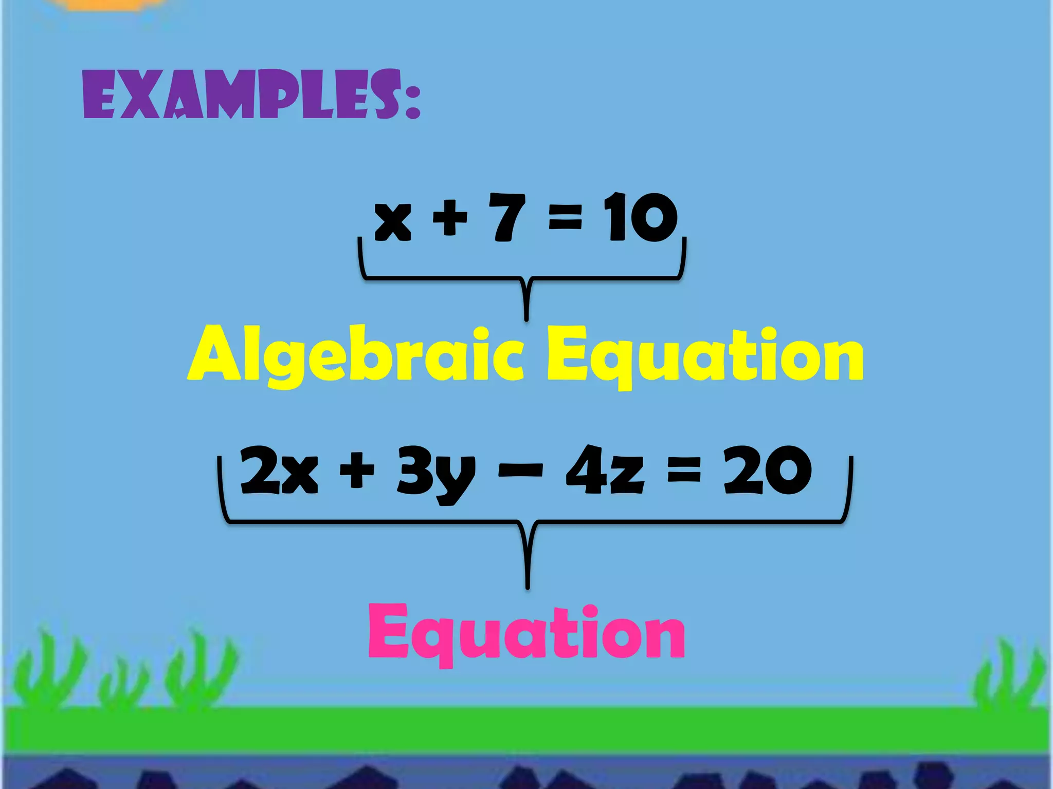 Algebraic expression