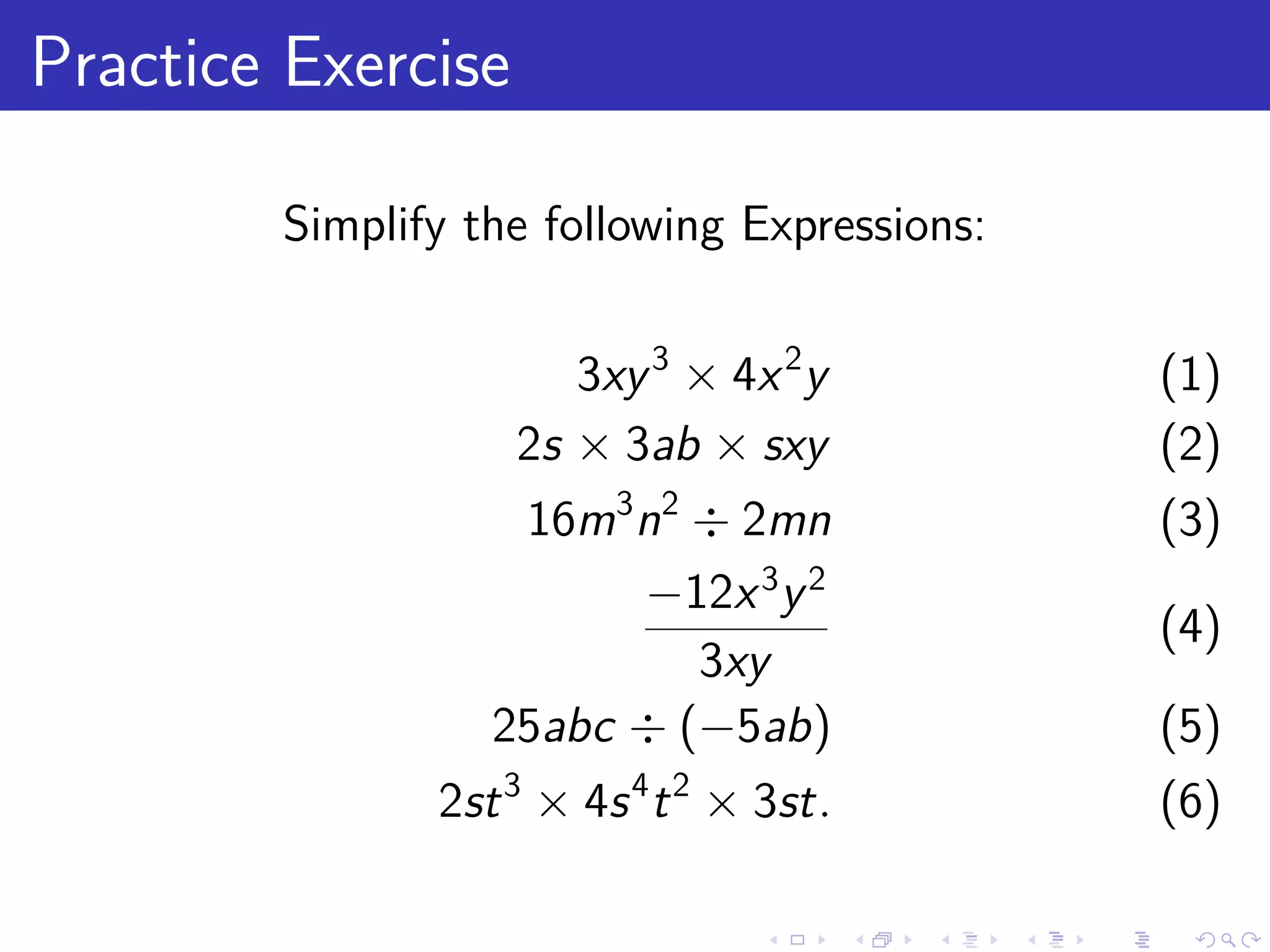 Algebraic Expression