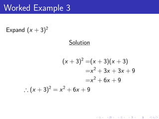 Algebraic Expression