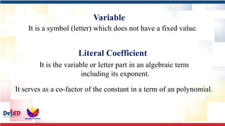 MATHEMATICS 8 QUARTER 1Algebraic Expressions.pptx