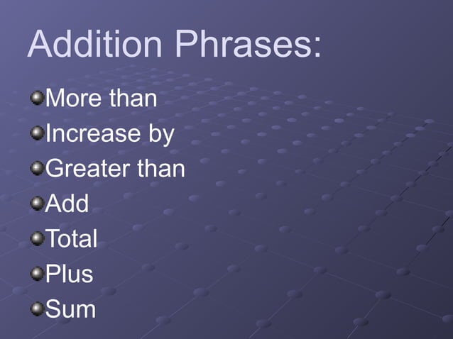 Algebraic expressions review of four basic operations | PPTX