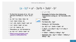 Algebraic Identities 2.pptxthis is a bor | PPTX