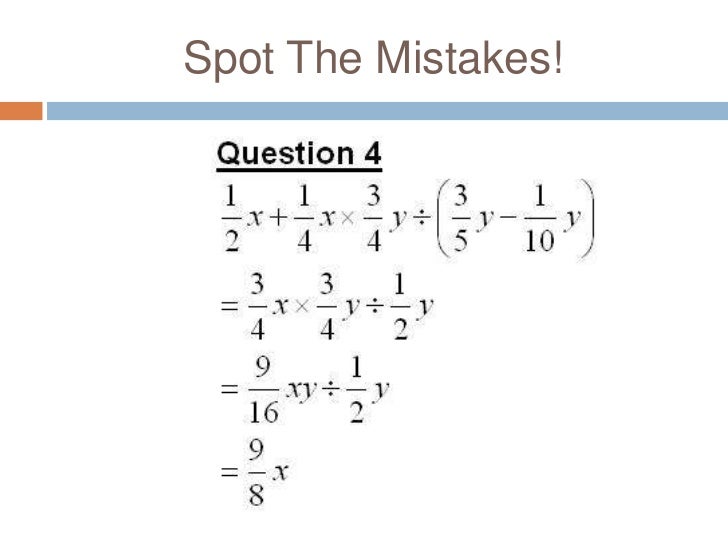 Algebraic Manipulation Lesson Algebraic Manipulation Lesson