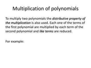 Algebraic multiplication | PPTX