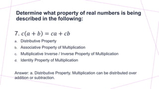 Algebraic Properties of Matrix Operations | PPTX