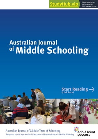 Volume 20 – Number 1 – December 2020
Australian Journal of Middle Years of Schooling
Supported by the New Zealand Association of Intermediate and Middle Schooling
Start Reading >
(click here)
 