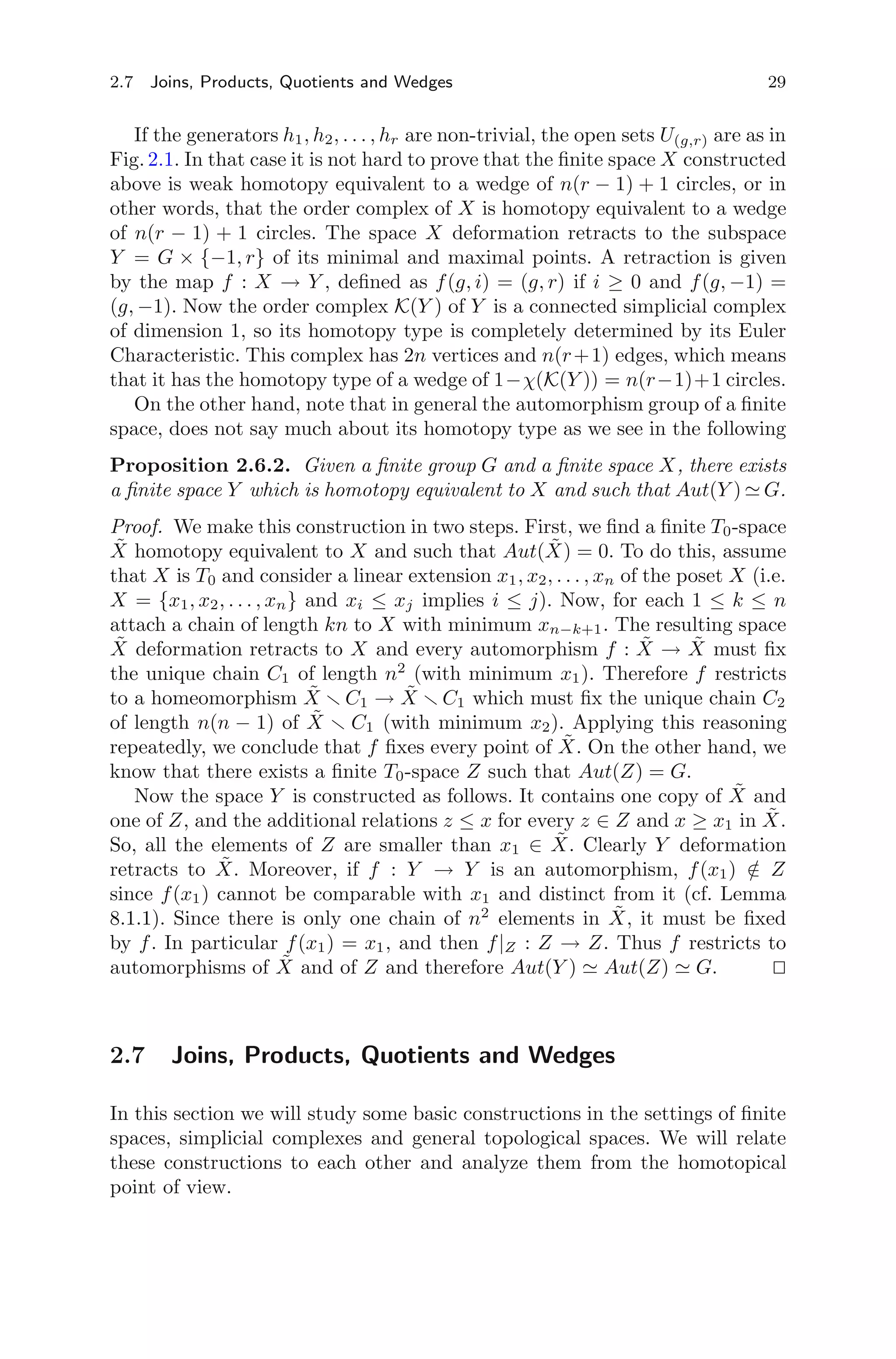 Algebraic topology of finite topological spaces and applications | PDF ...
