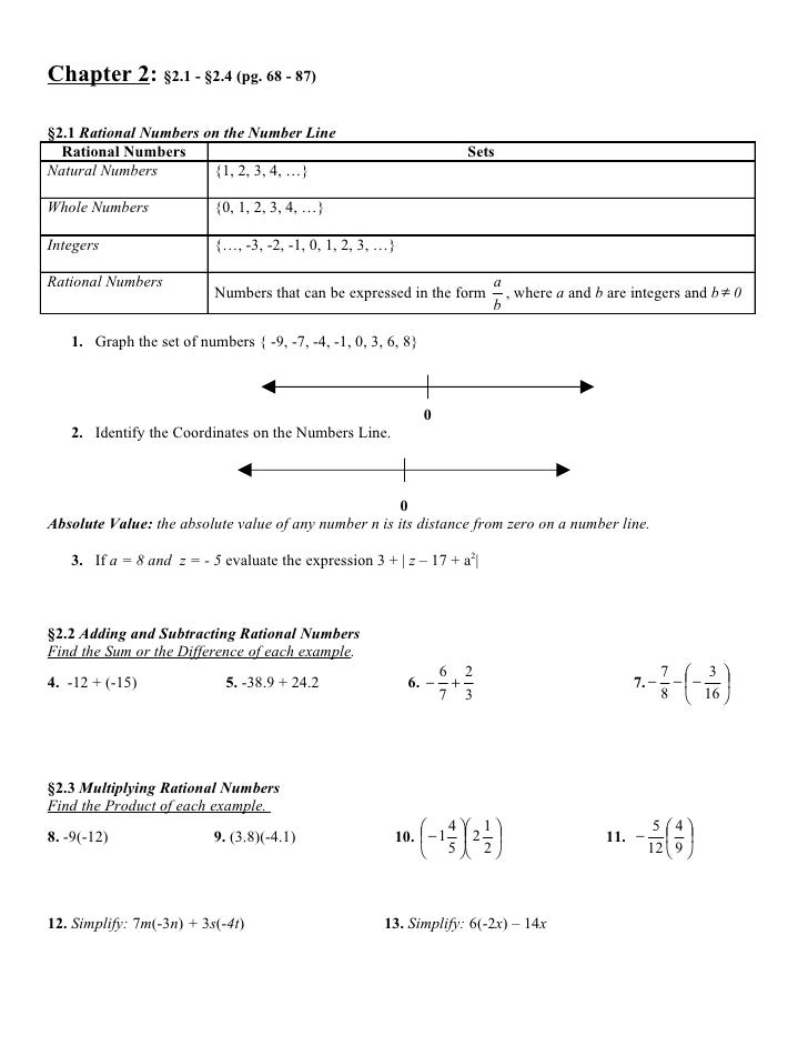 Algebra I Midterm Review