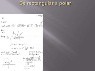De polar a rectangular.