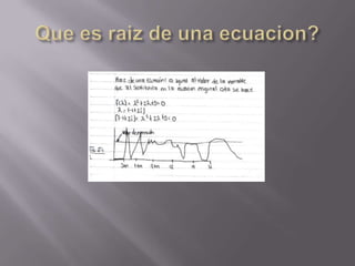 Que es raiz de una ecuacion?