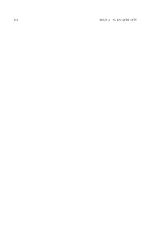 174   TEMA 8. EL ESPACIO AF´
                           IN
 