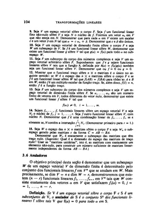 Algebra linear hoffman e kunze