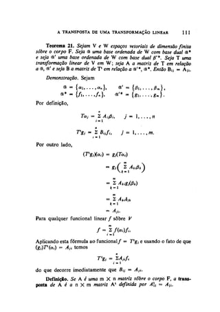 Algebra linear hoffman e kunze