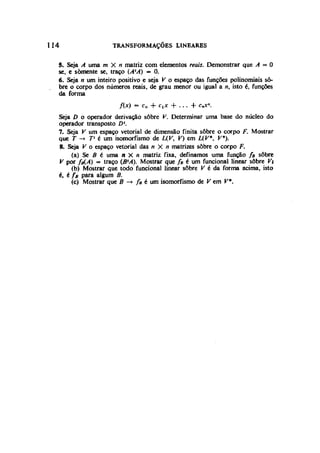 Algebra linear hoffman e kunze