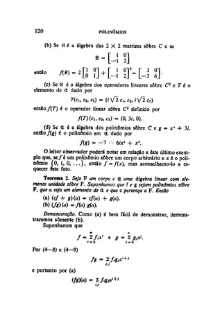 Algebra linear hoffman e kunze