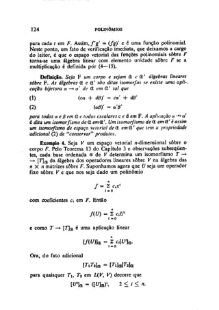 Algebra linear hoffman e kunze