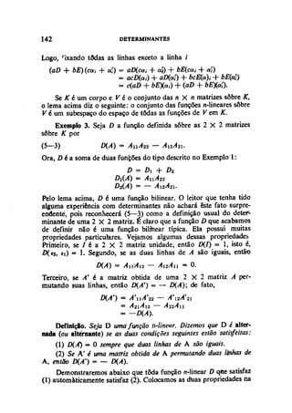 Algebra linear hoffman e kunze