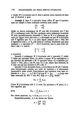 Algebra linear hoffman e kunze