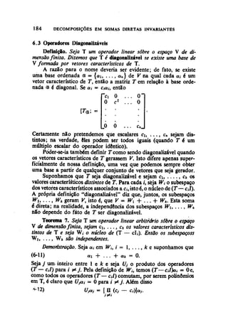 Algebra linear hoffman e kunze