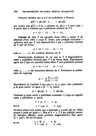 Algebra linear hoffman e kunze