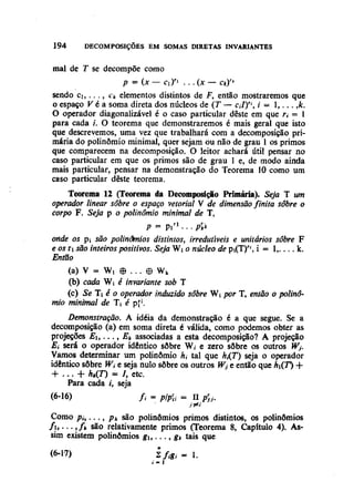 Algebra linear hoffman e kunze