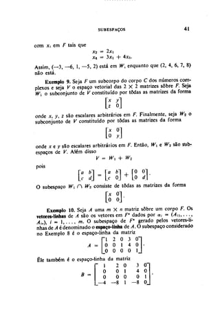 Algebra linear hoffman e kunze