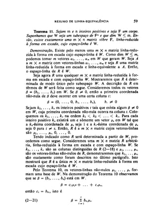 Algebra linear hoffman e kunze