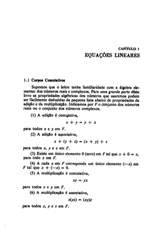 Algebra linear hoffman e kunze