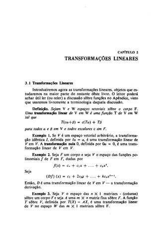 Algebra linear hoffman e kunze