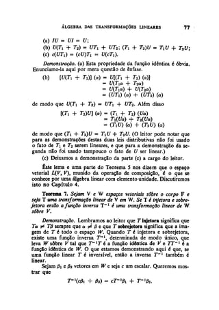 Algebra linear hoffman e kunze