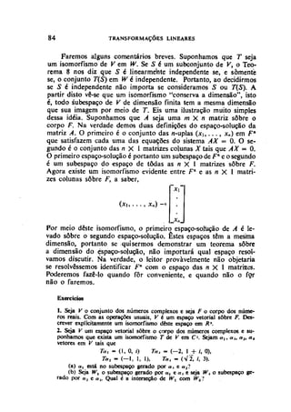 Algebra linear hoffman e kunze