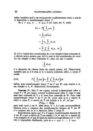 Algebra linear hoffman e kunze