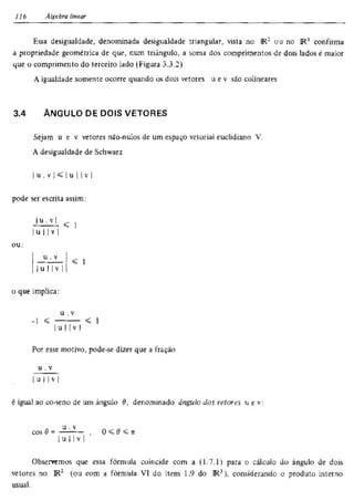 Álgebra linear e geometria analítica 2ª edição