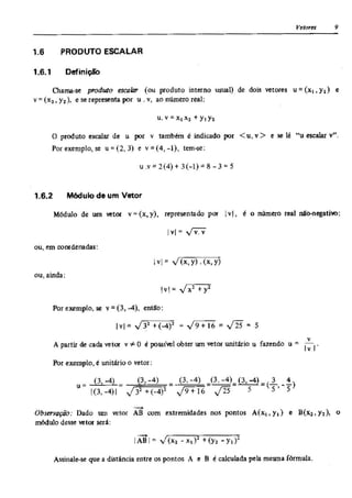 Álgebra linear e geometria analítica 2ª edição