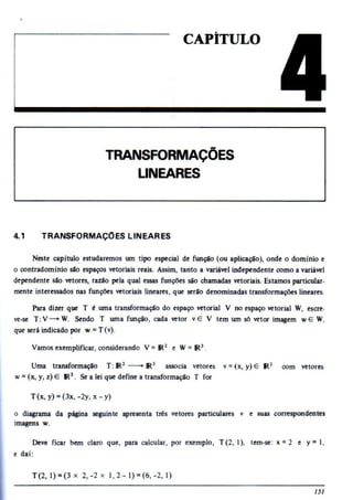 Álgebra linear e geometria analítica 2ª edição