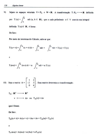 Álgebra linear e geometria analítica 2ª edição