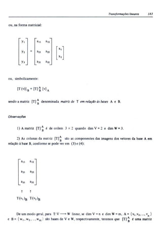 Álgebra linear e geometria analítica 2ª edição