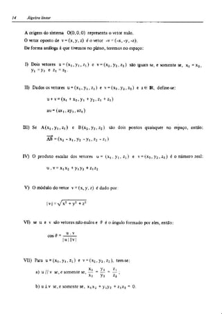 Álgebra linear e geometria analítica 2ª edição
