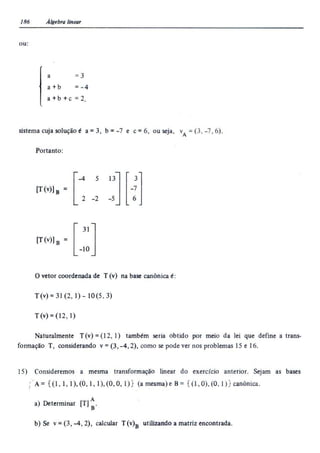 Álgebra linear e geometria analítica 2ª edição
