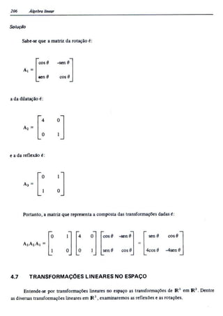 Álgebra linear e geometria analítica 2ª edição