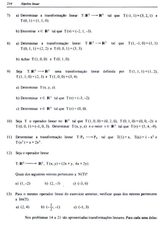 Álgebra linear e geometria analítica 2ª edição