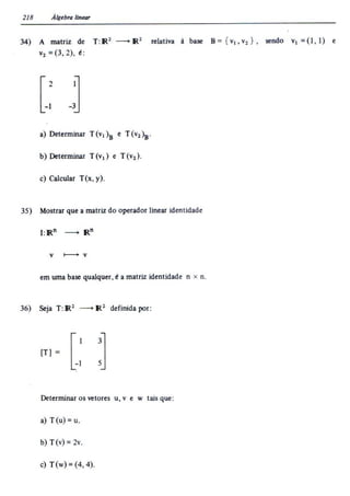 Álgebra linear e geometria analítica 2ª edição