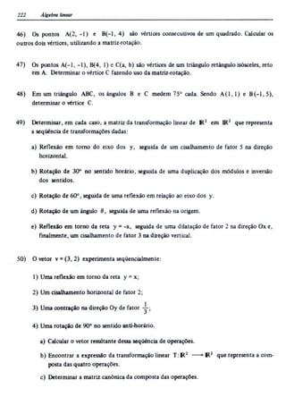 Álgebra linear e geometria analítica 2ª edição