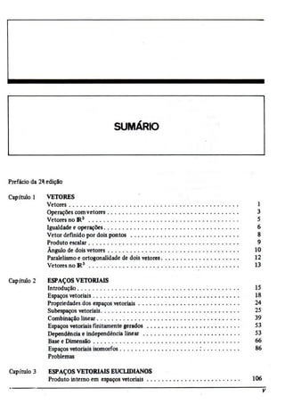 Álgebra linear e geometria analítica 2ª edição