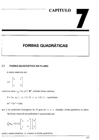 Álgebra linear e geometria analítica 2ª edição