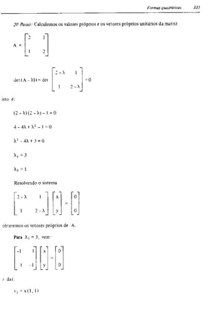 Álgebra linear e geometria analítica 2ª edição