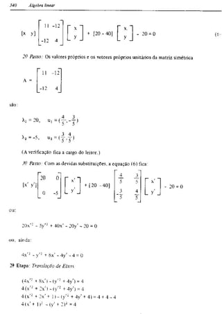 Álgebra linear e geometria analítica 2ª edição