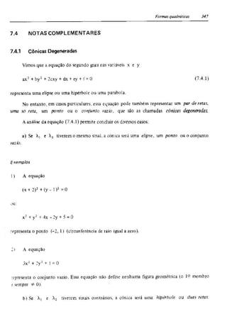 Álgebra linear e geometria analítica 2ª edição