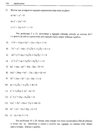 Álgebra linear e geometria analítica 2ª edição